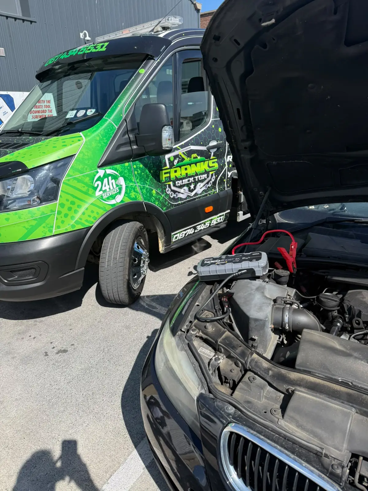 Battery Jump Start — Quick Engine Start